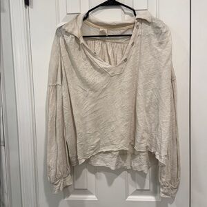 We The Free Cream Blouse